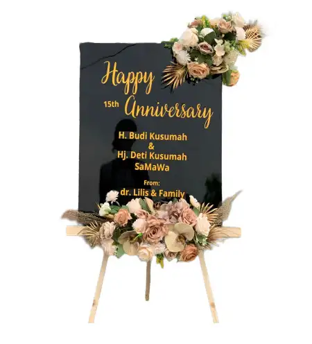 Papan Bunga Akrilik Pelawad